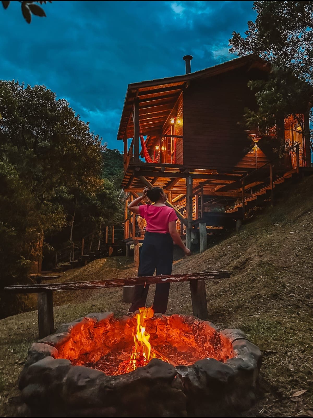 Vista de experiência junto à natureza